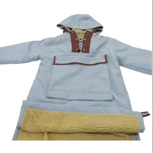 Bespoke Gray Anorak |  Bushcraft Anorak | Camping , You will be ready for adventure, Best Protection For Cold, Full Handmade