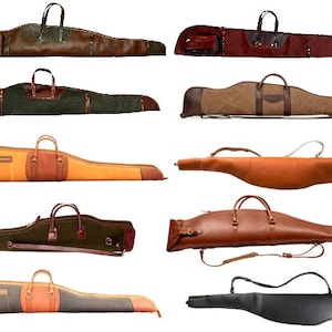 Handmade 9 Model | Leather Rifle Bag | Canvas Rifle Bag | Waxed Canvas | Leather | Rifle Bag | Hunting | Rifle | Gun case  | Personalization