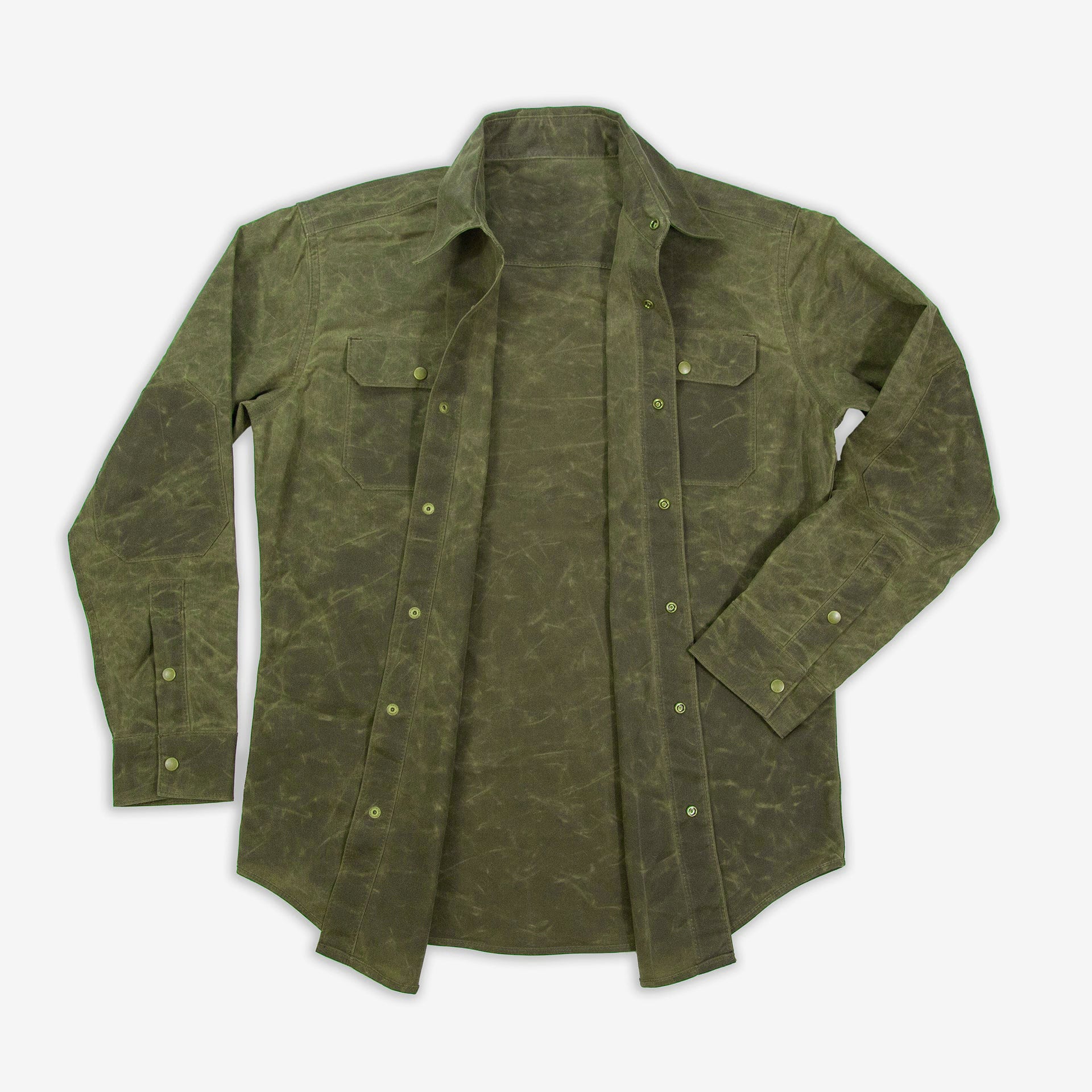 Waxed Canvas Jacket Tailored to Your Size Brown Green Leather