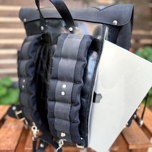 Premium | Laptop backpack | 2 Laptop  Compartment with zipper. Handmade, Custom Backpack
