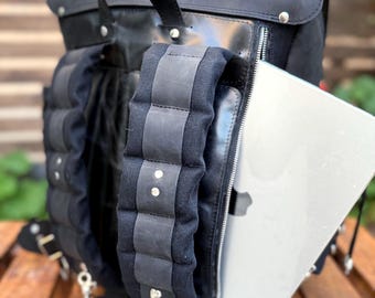Premium | Laptop backpack | 2 Laptop  Compartment with zipper. Handmade, Custom Backpack