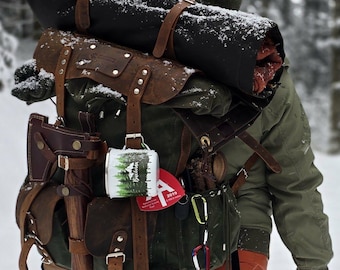 New | Carry Beatiful Memories | Waxed Canvas Backpack 80L to 30L Options, Camping, Hunting, Bushcraft, Travel