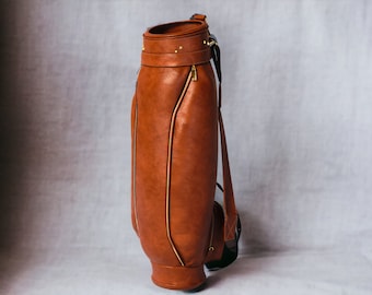 Handmade Leather Golf Bag  | Tailor Made | Leather Golf Stand  | Leather Golf Bags