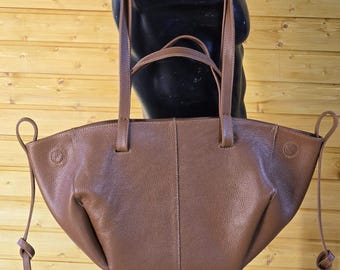 Modern Genuine Leather Handmade  Tote bag with wallet, designers elegant bag, daily use |