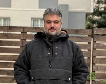 Anorak | Anorak feito sob medida | Lã | Feito à mão