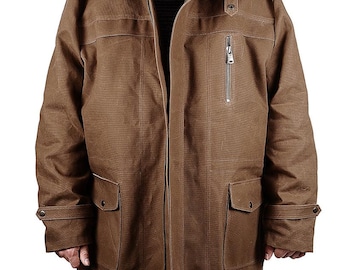 ICONIC!! Vintage 90s Barbour Trench Coat Zipper Wax Jacket Barbour