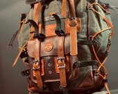 Limited Handmade Waxed Canvas Backpack 50 L Leather Backpack Daily Use Bushcraft, Travel, Camping, Hunting, Fishing, Sports Bag - Etsy Limited Handmade Waxed Canvas Backpack 50 L Leather Backpack Daily Use Bushcraft, Travel, Camping, Hunting, Fishing, Sports Bag - Etsy