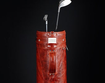 Limitowana | Ręcznie robiona skórzana torba golfowa | Szyta na miarę | Skórzana torba golfowa stojąca | Skórzane torby golfowe | Personalizacja
