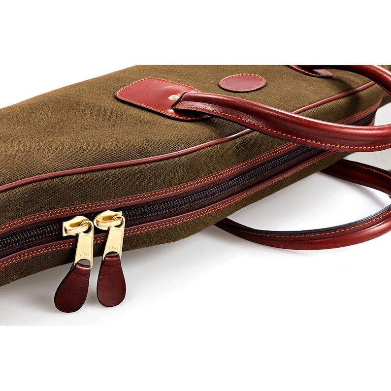 Handmade Leather Rifle Bag Canvas Rifle Bag Waxed Canvas Etsy