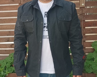 Summer Jacket | Waxed Canvas Jacket | Tailored to Your Size | Brown | Green | Black  | You will look fitter than you are  | Gifts For Men