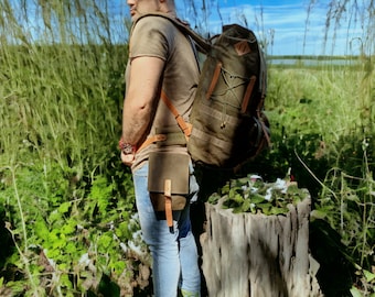 Fishing Backpack | Hiking Backpack | Detachable pouches suitable for your belt | 50L | Daily Use | Bushcraft-Travel-Camping-Hunting-Fishing