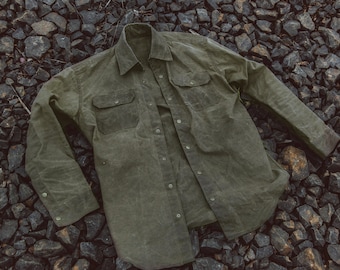 Waxed Canvas Jacket | Tailored to Your Size | Brown | Green |  Leather Jacket | Canvas Jacket | Gifts For Men