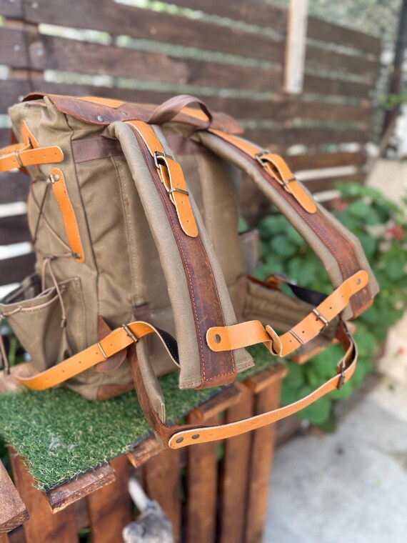 30L to 80L | Bushcraft Backpack | Leather and Waxed Canvas Backpack | Hiking Backpack | Extra Large | Bushcraft | - Etsy 30L to 80L | Bushcraft Backpack | Leather and Waxed Canvas Backpack | Hiking Backpack | Extra Large | Bushcraft | - Etsy