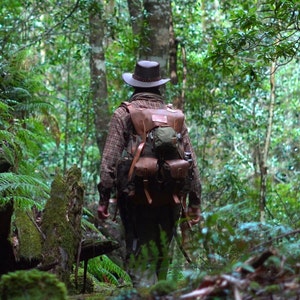 30L a 80L / Marrón-Verde / Mochila de camping / Mochila Bushcraft / Camping / Senderismo / Mochila / Mochila / Al aire libre / Personalización