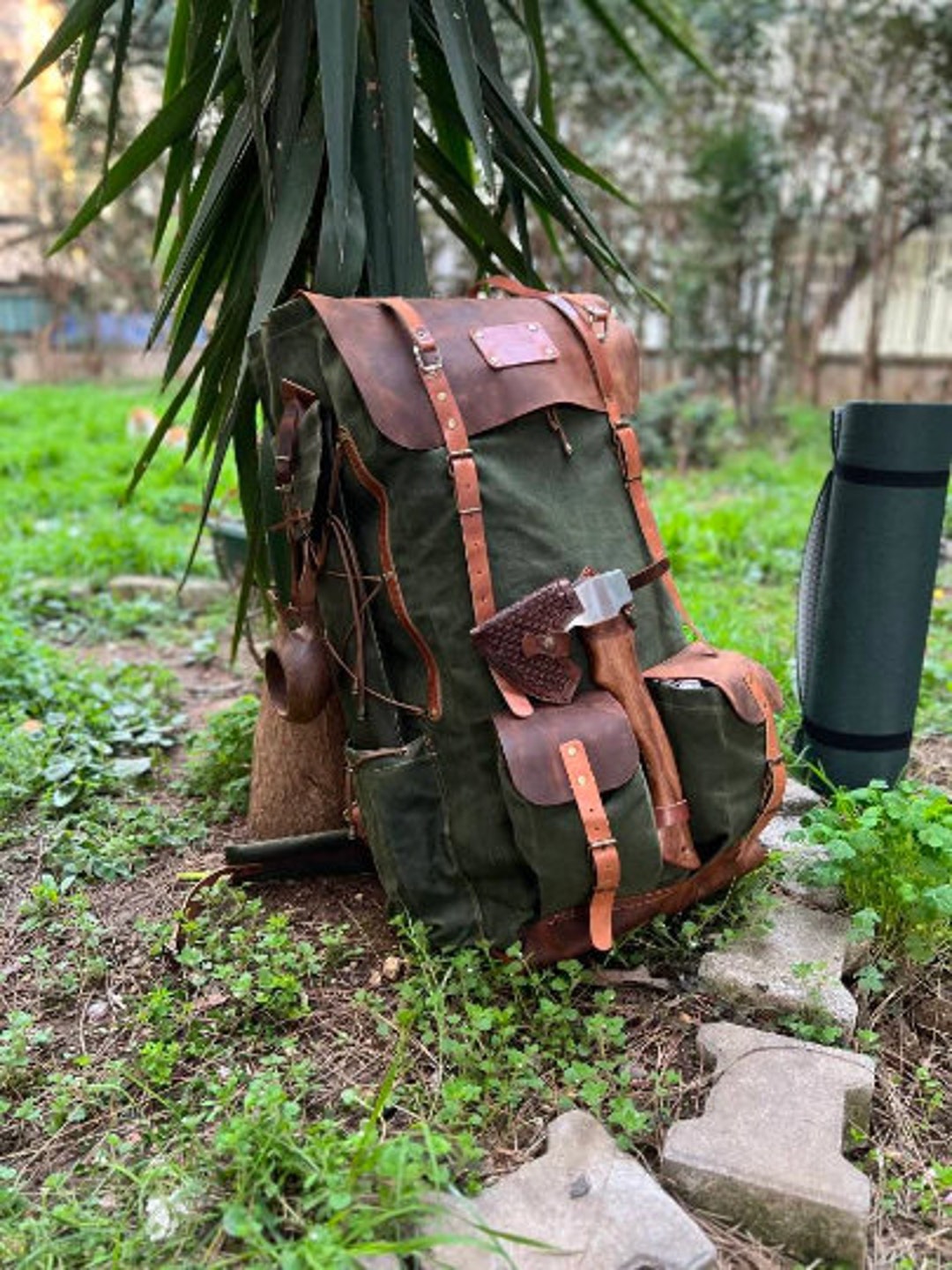 30L to 80L Rucksack Camping Backpack Bushcraft Backpack Hiking Backpack