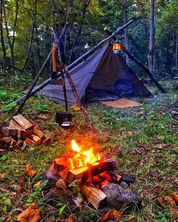 Bushcraft Tarp Bushcraft Wool Blanket, Tarp , Ground Mat Handmade