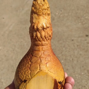 Dragon Kuksa, Bushcraft Handmade Kuksa, Wooden Mug Lion Claw model, Scandinavian Nordic Tea Cup,Light Brown Camping Travel Cup, image 2