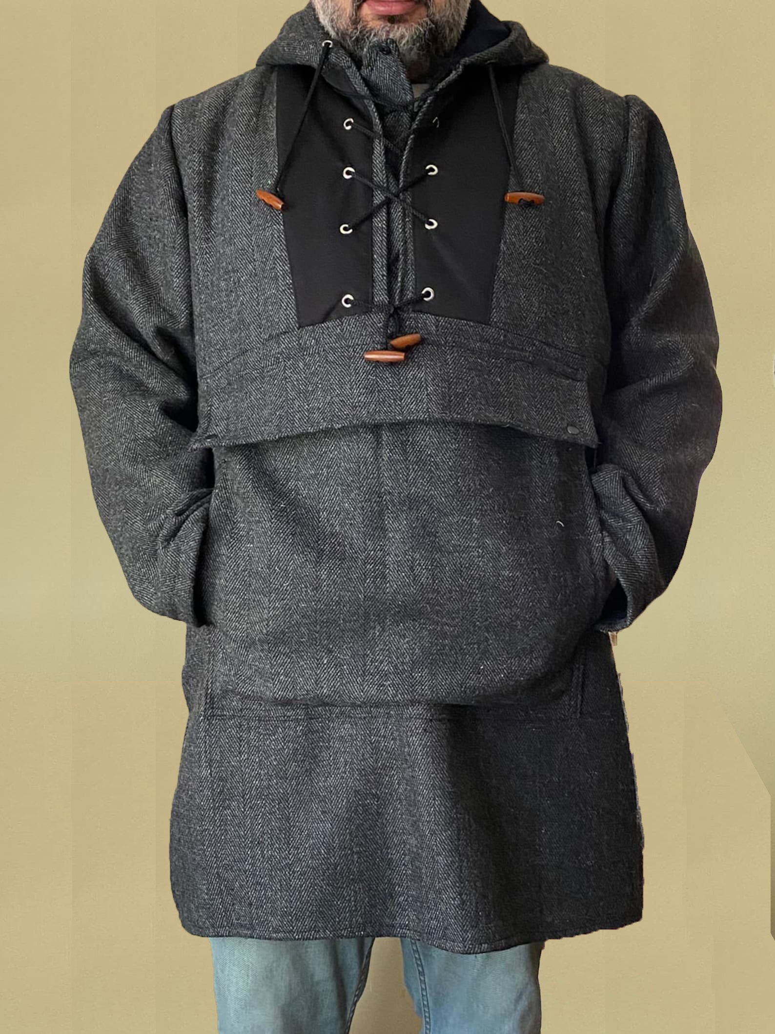 Wool Anorak Bushcraft Camping Anorak You Will Be Ready Etsy