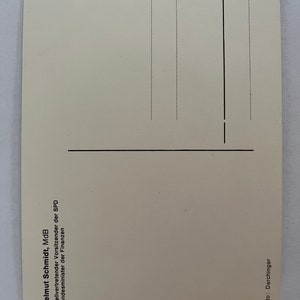 Helmut Schmidt Autogramm/Autogrammkarte Bild 3
