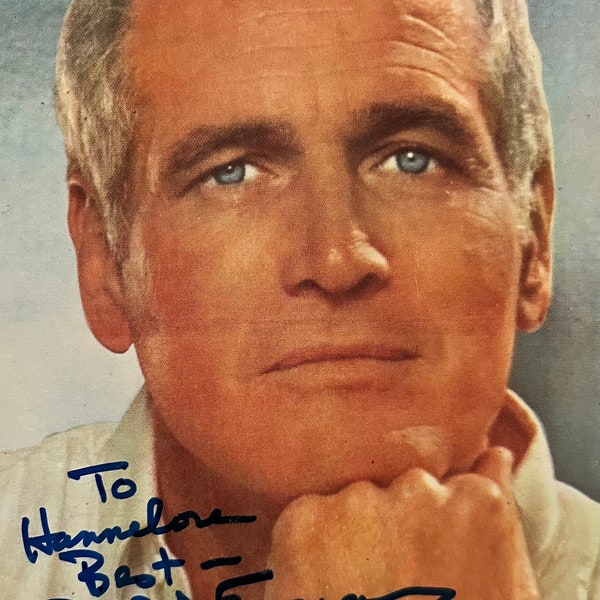 Paul Newman -autógrafo original - Fotografía - Autograma