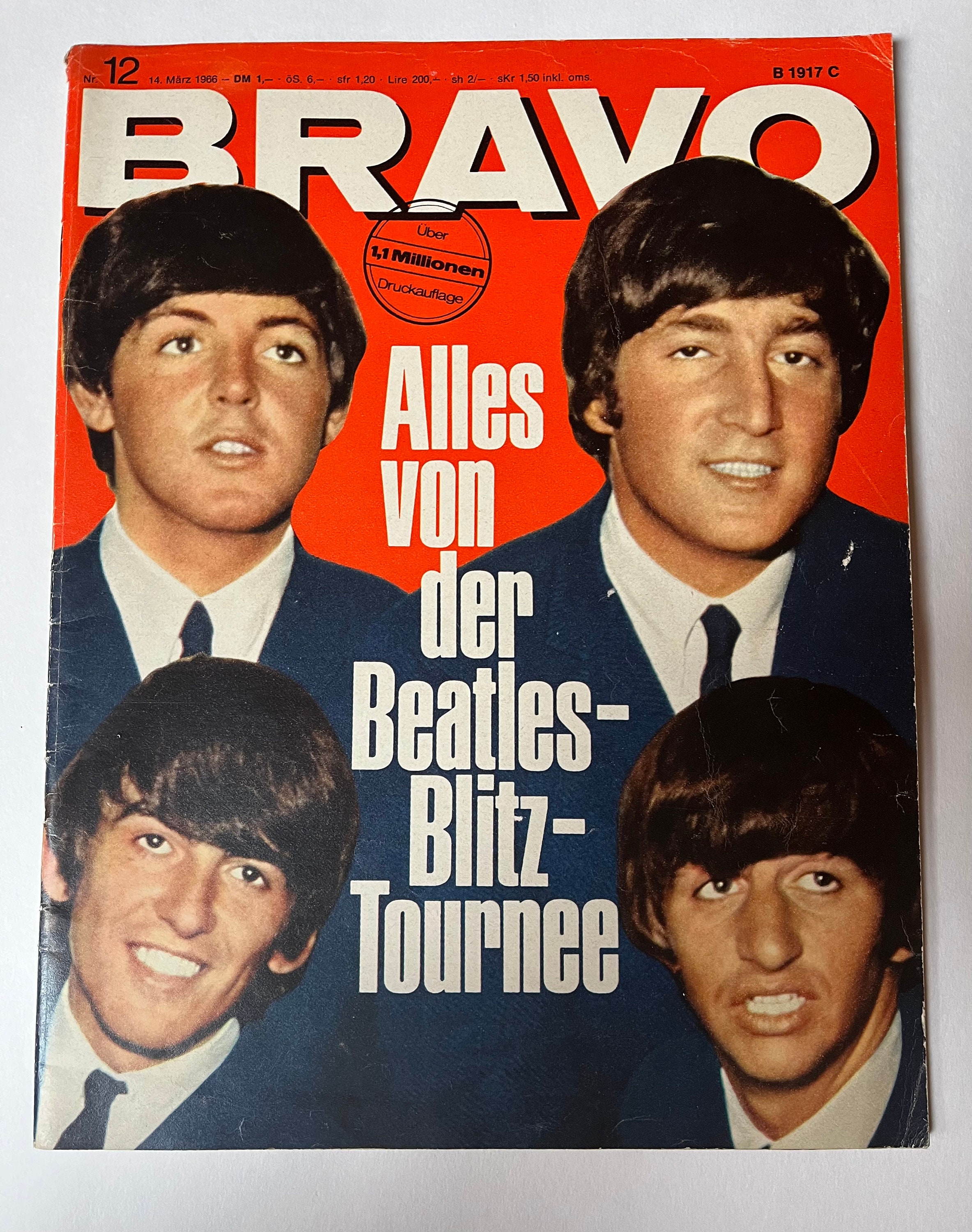 BRAVO Magazine 1966/12 Beatles, Rex Gildo, Rainbow, Wenke Myhre