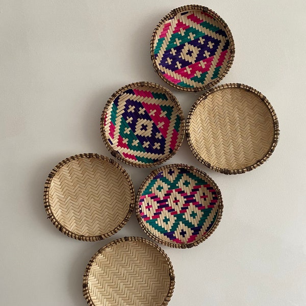 Handwoven authentic african sisal baskets / artwork / wall hanging / tray / baskets / home decor / home storage