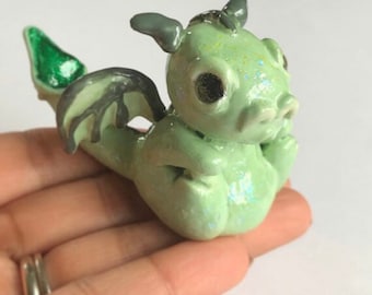 Baby Dragon Sculpture-Handmade|Fantasy Creature|Dragon lover gift|Mystic|Creature lover gift|Collector|Cake Topper|Nursery|Cute dragon