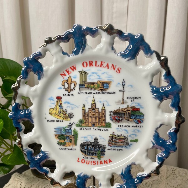 New Orleans Souvenir Plate Etsy
