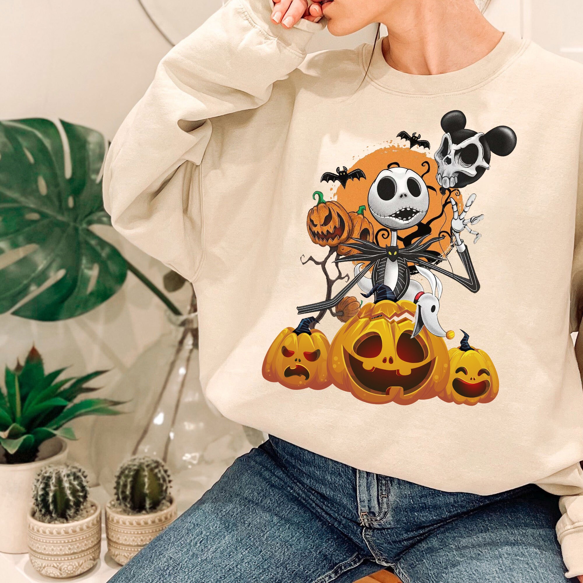 Discover Disney Halloween Sweatshirt, Nightmare Before Christmas Sweatshirt, Oogie Boogie Halloween Sweatshirt