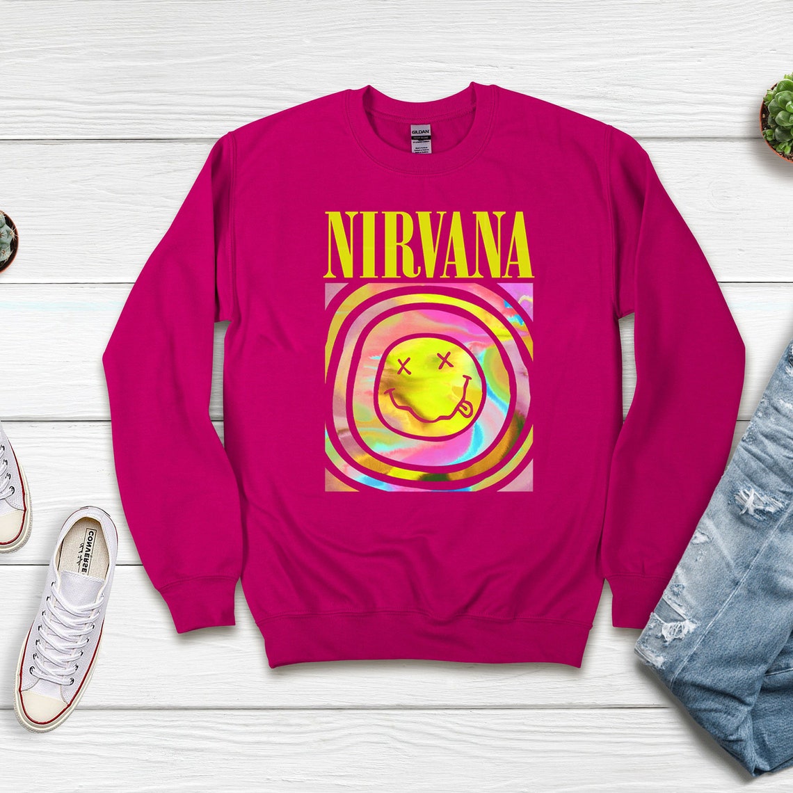 Nirvana hoodie primark Outlet