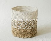Seagrass Basket, Hand Woven Seagrass, Storage Basket, Seagrass Planter, Kina Small Basket, Natural Home Decor