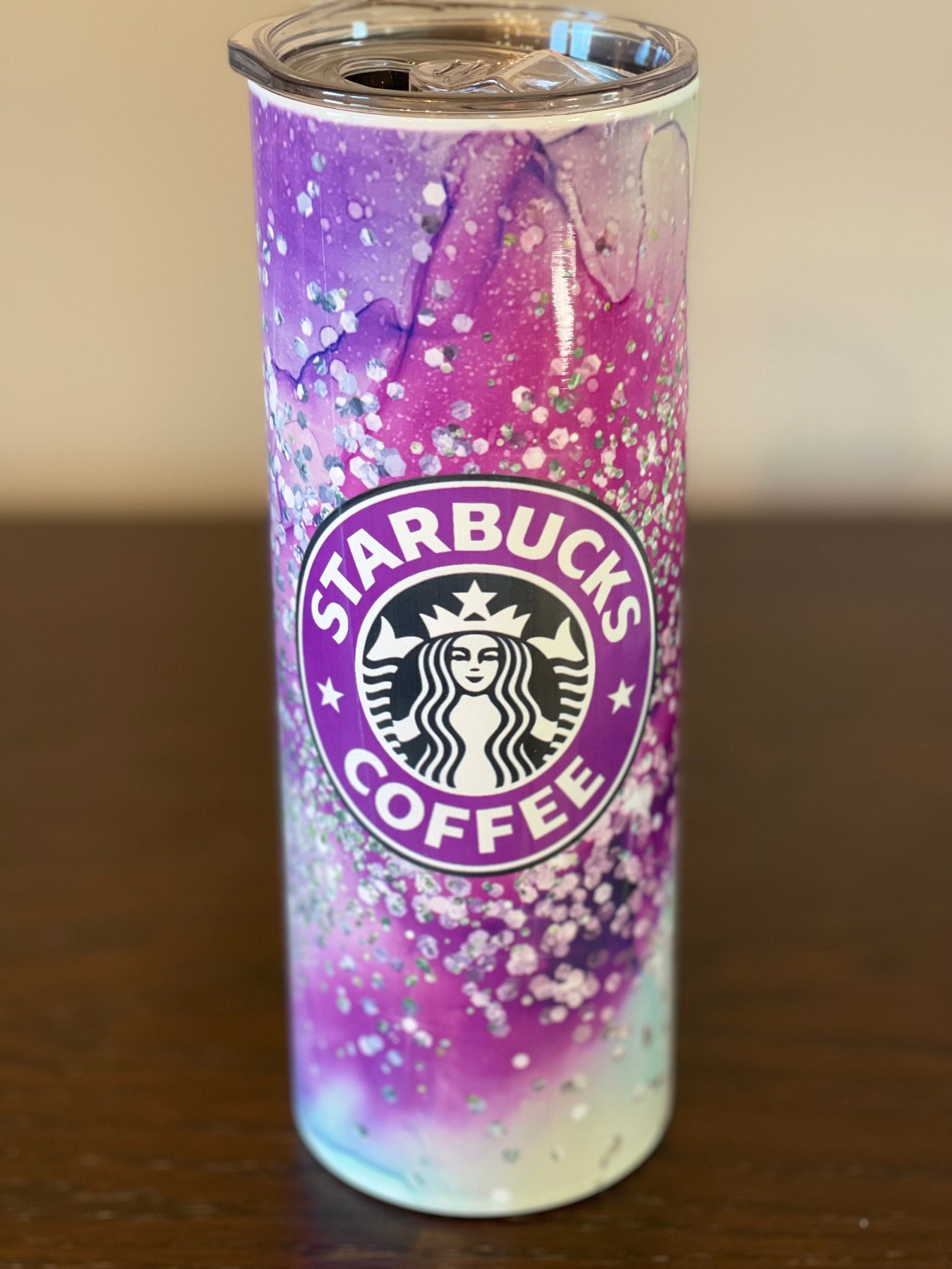 Purple Starbucks Tumbler Etsy