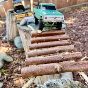 Rock Crawler Bridge 1 foot (12”) Cottonwood Whole Log For RCs 1/24, 1/18 SCX24 Obstacle Accessory Course Track