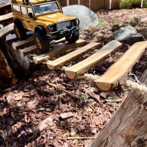 Rock Crawler Bridge 2 foot Pine Tree For RCs 1/24, 1/18 SCX24 Obstacle Accessory Course Track