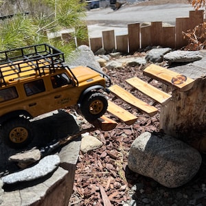 1/24, 1/18 RC SCX24 Rock Crawler Obstacle Bridge 1 foot Pine  (12”)