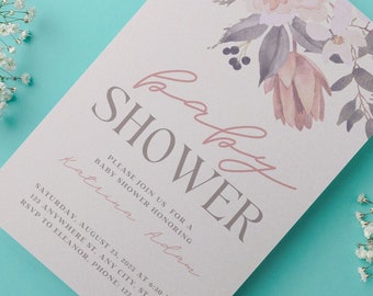 Baby shower invitation, Baby shower invite, Gender neutral baby shower invite, Personalized baby shower invitation, Cute baby shower invite