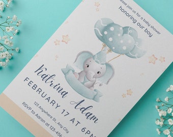 Baby shower invitation, Baby shower invite, Gender neutral baby shower invite, Personalized baby shower invitation, Cute baby shower invite