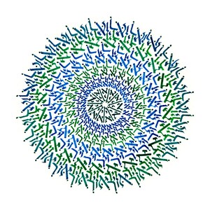 Air Mandala: Hebrew Calligraphy Art Print, Jewish Home Blessing