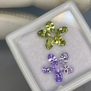 Natural Tanzanite 10 Different colours Oval shape,Total pieces~10~ 2.45 Ct Weight Size ~ 5 × 3 MM, beutiful collection for Jewellery Making