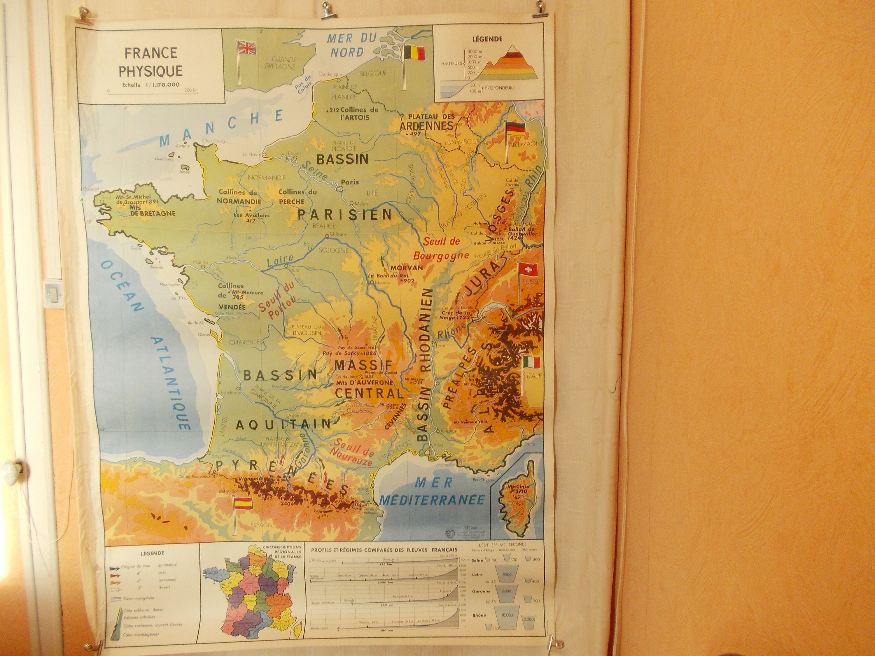 Carte de Géographie La France