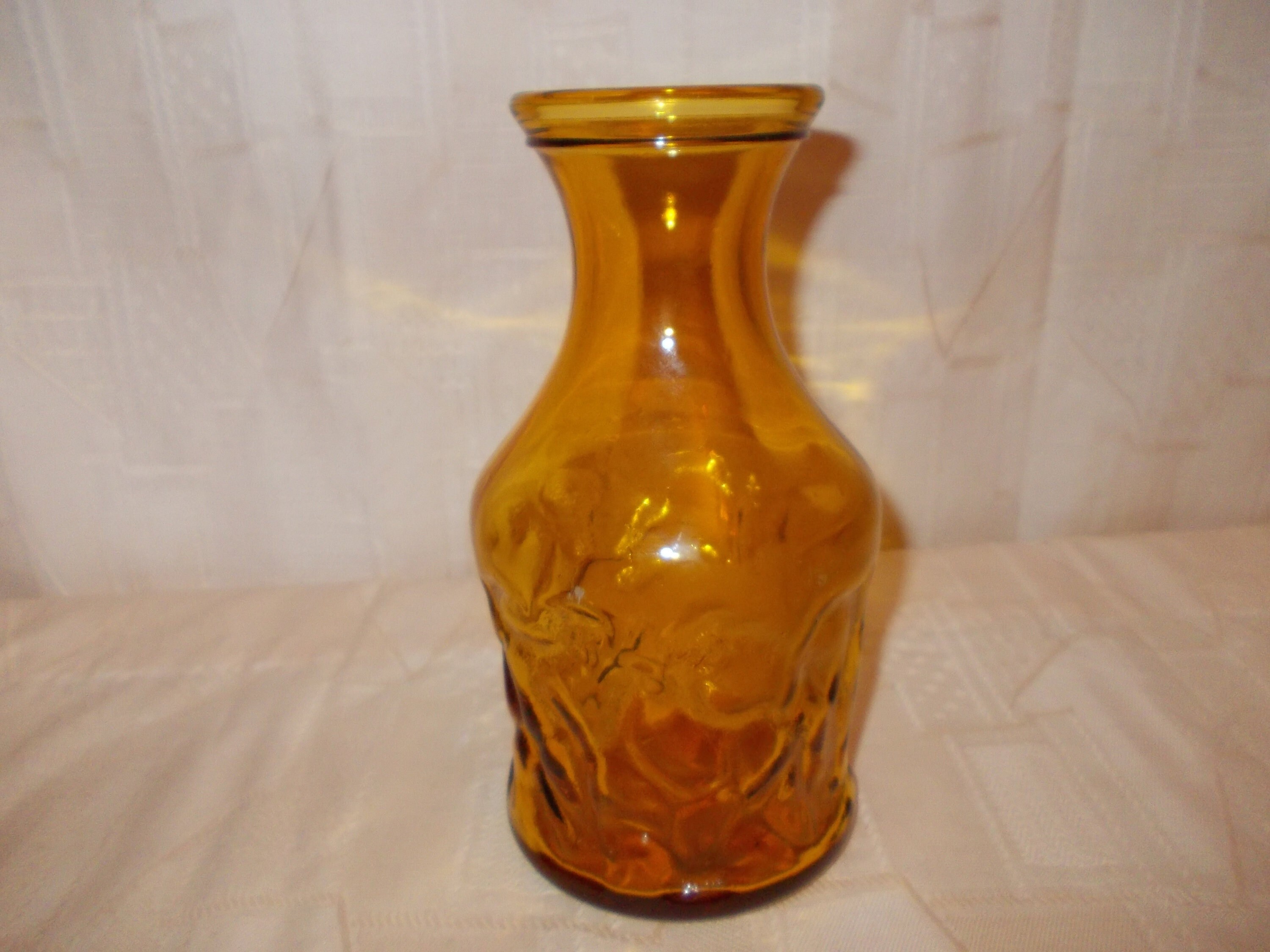 Vase en Verre Doré avec Arabesques