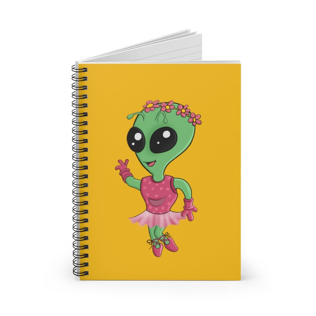 Alisa the Alien Spiral Notebook Journal Kids Art Drawing Sketchbook ...