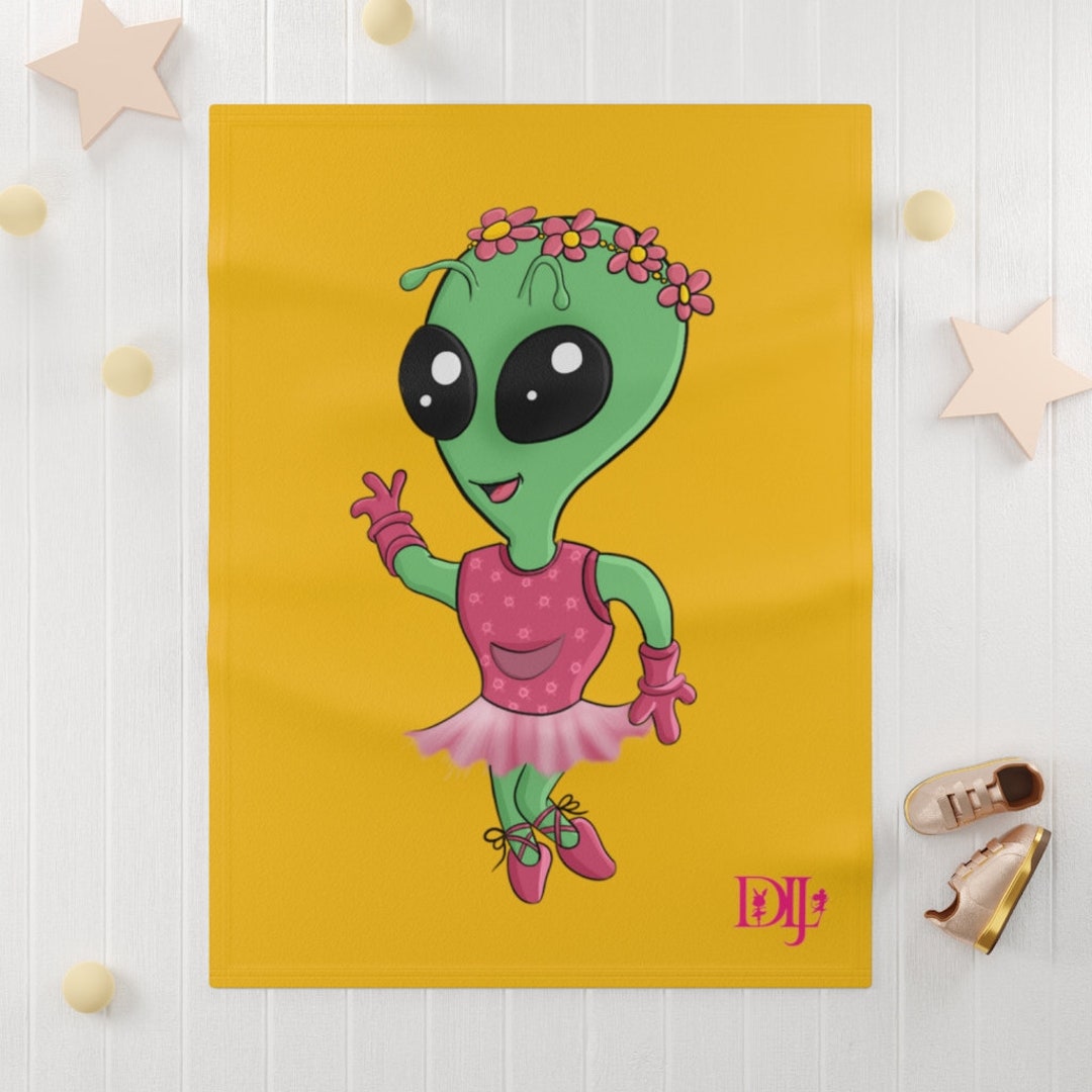 Alisa the Alien Soft Fleece Baby Blanket - Etsy