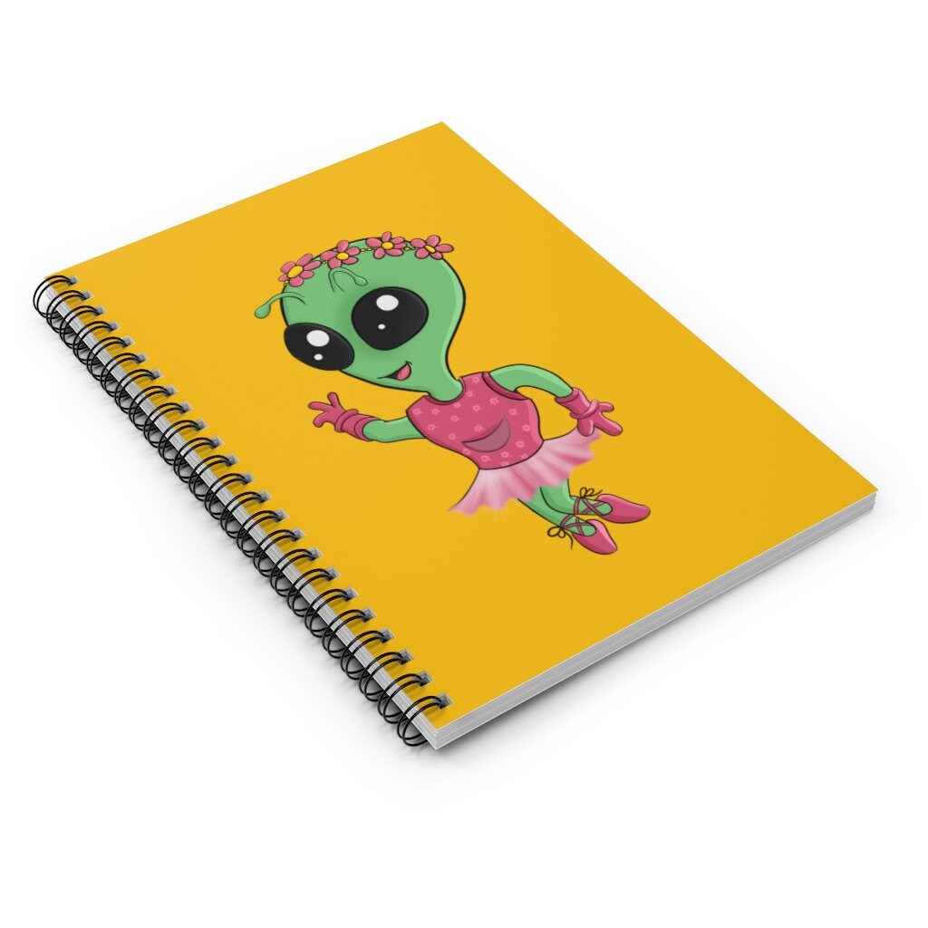 Alisa the Alien Spiral Notebook Journal Kids Art Drawing Sketchbook ...