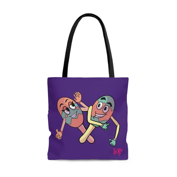 Maria & Milo the Maracas AOP Reusable Tote Bag