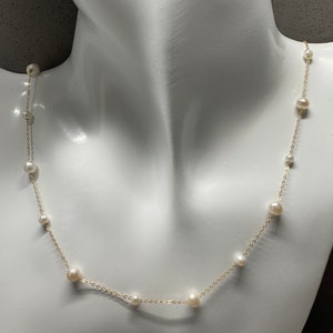 Fresh water pearl necklace with S925 setting