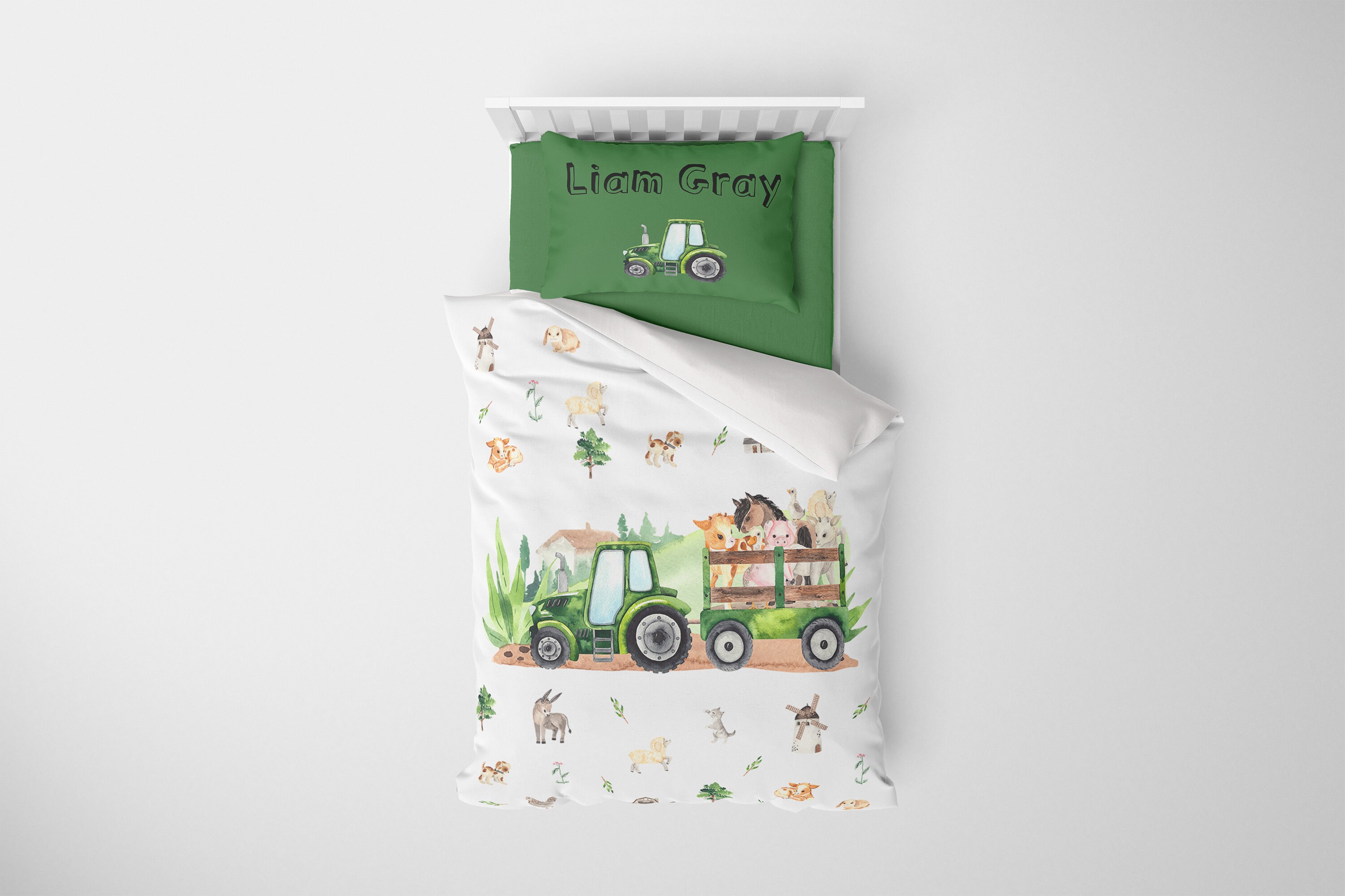 Kids Farm Bedding Etsy