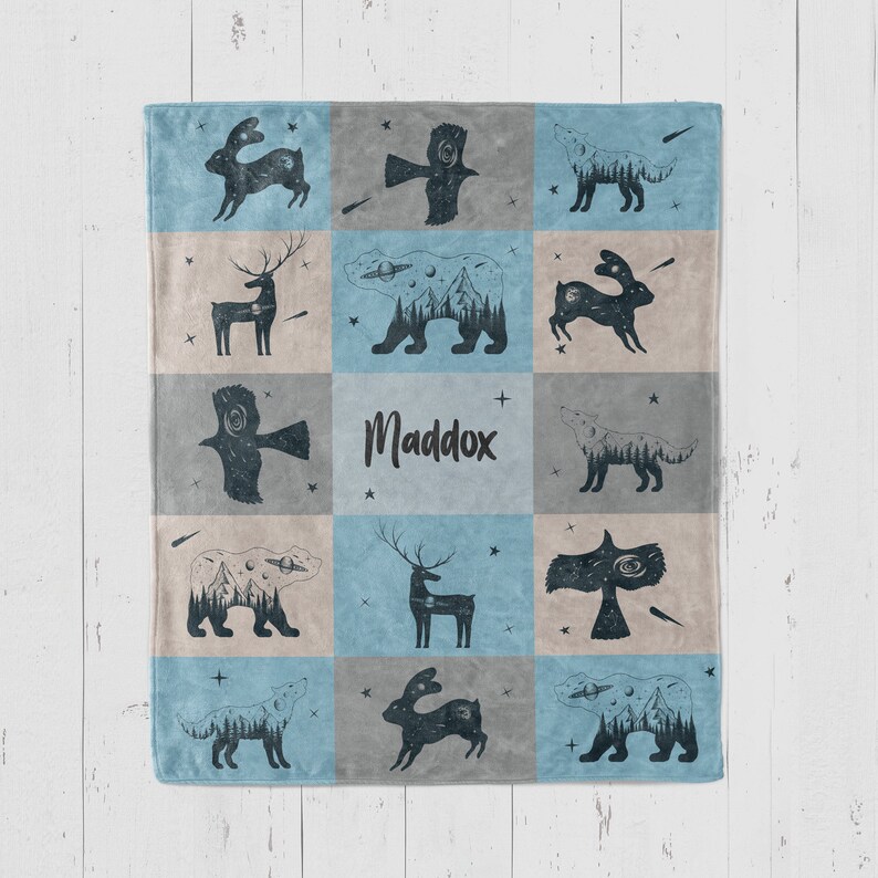 Woodland Celestial Crib Bedding Set Crib Bedding Set Boy Etsy