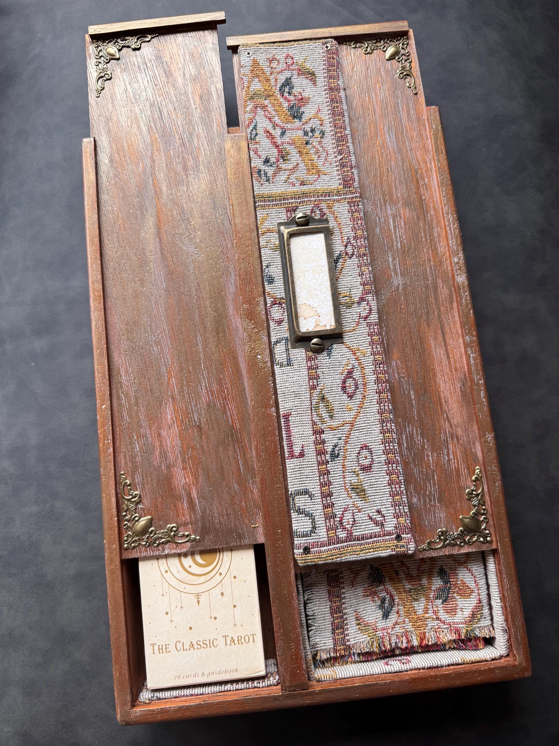 Altar Box, Repurposed & Reclaimed Craftsman Box Filled With Witchy ...