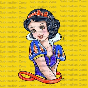 Snow white Princess clip art, Princess PNG download. princess digital image PNG  for mug, tumbler, sticker or any sublimation design, cricut